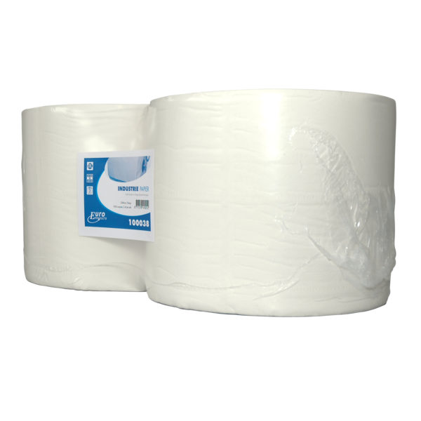 Industrierol Euro products, 2 Lgs Wit Cellulose, 2x380mtr