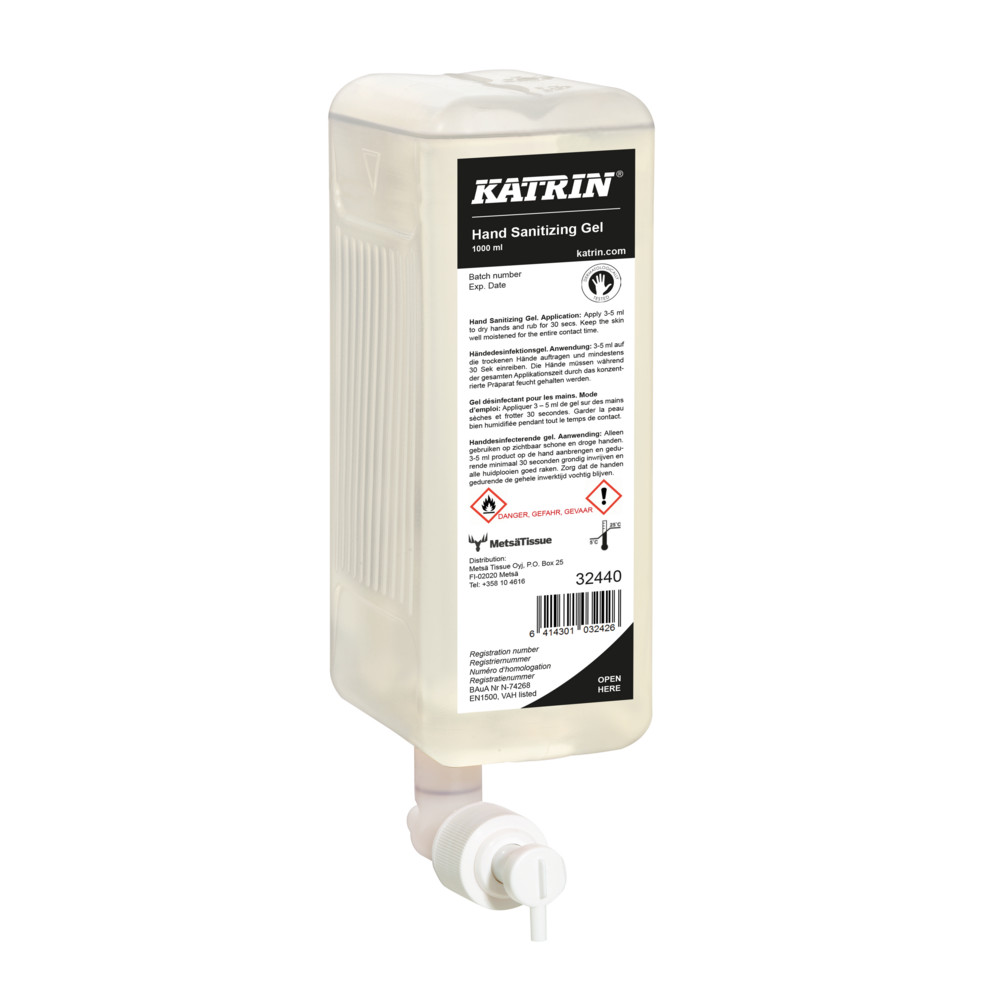 Katrin Desinfecterende handgel 32440 - 1 Liter – Fayon