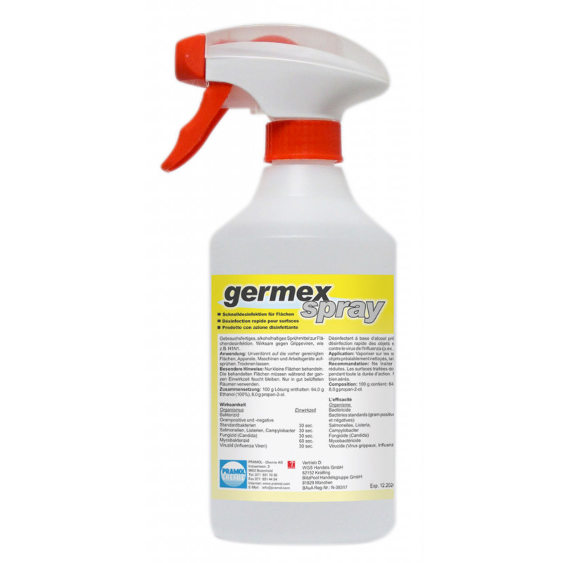 Desinfectie Spray Germex 500ml - oppervlaktereiniger- fayon
