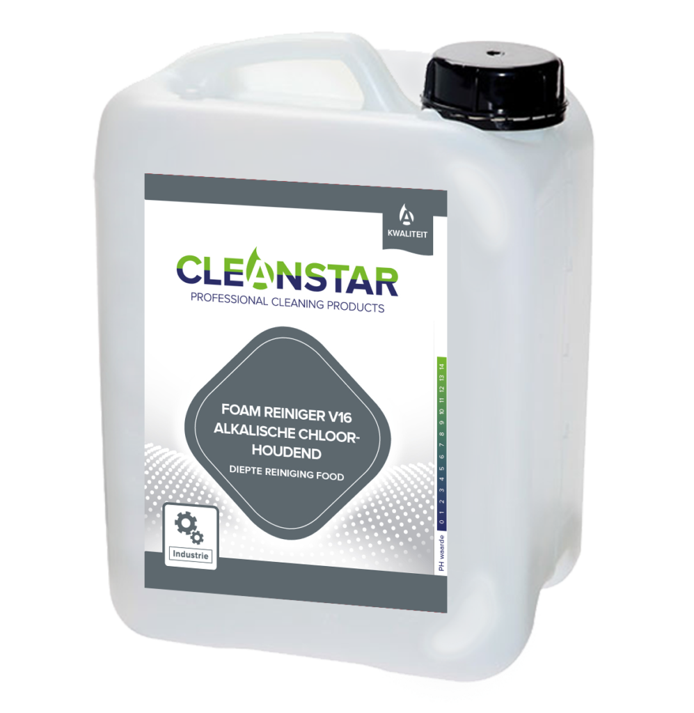 diepte reiniging food foam reiniger V16 alkalische reiniger industrie cleanstar