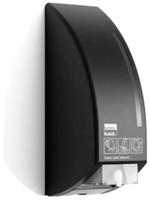 BlackSatino toiletbrilreiniger dispenser zwart voor 750ml vulling