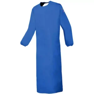 De schort met lange mouwen